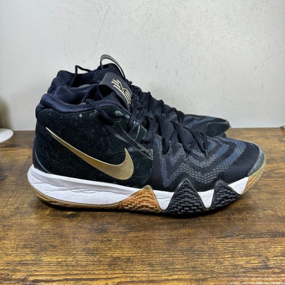 Nike Other - Nike Kyrie 4 Pitch Blue Metallic Gold Sneakers Shoes Men’s‎ Size 10